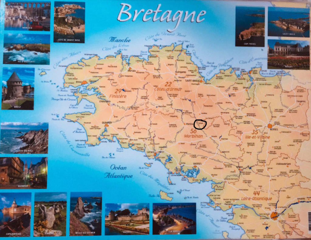 Carte de la Bretagne